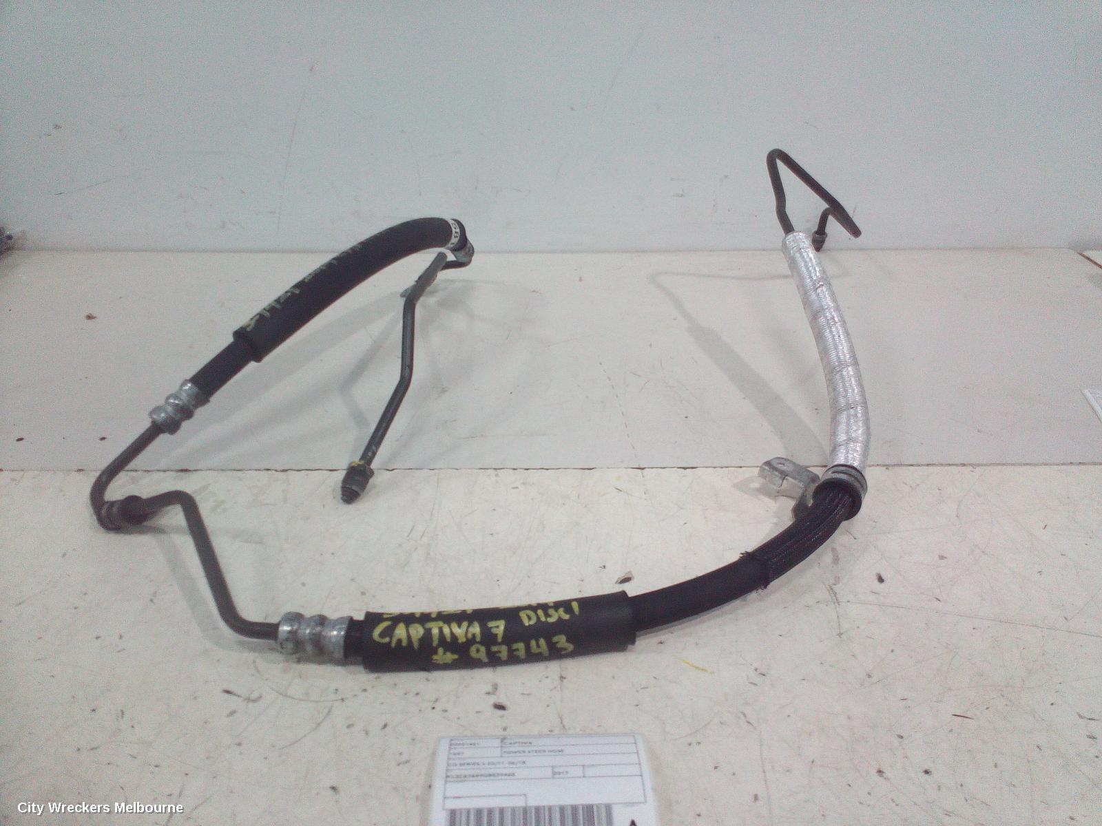 HOLDEN CAPTIVA POWER STEER HOSE, CG SERIES 2, DIESEL, 2.2, TURBO, HIGH PRESSURE LINE, 03/2011 - 06/2018