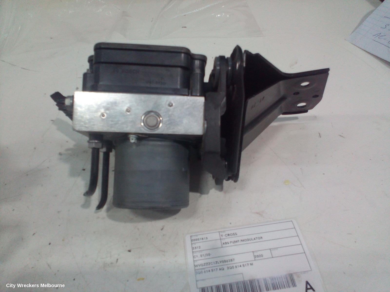 VOLKSWAGEN T-CROSS ABS PUMP/MODULATOR, C1, 01/2020 ONWARDS