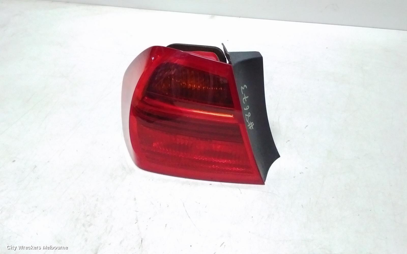 BMW 3 SERIES LEFT TAILLIGHT, E90, SEDAN, NON LED TYPE, 03/2005 - 10/2008