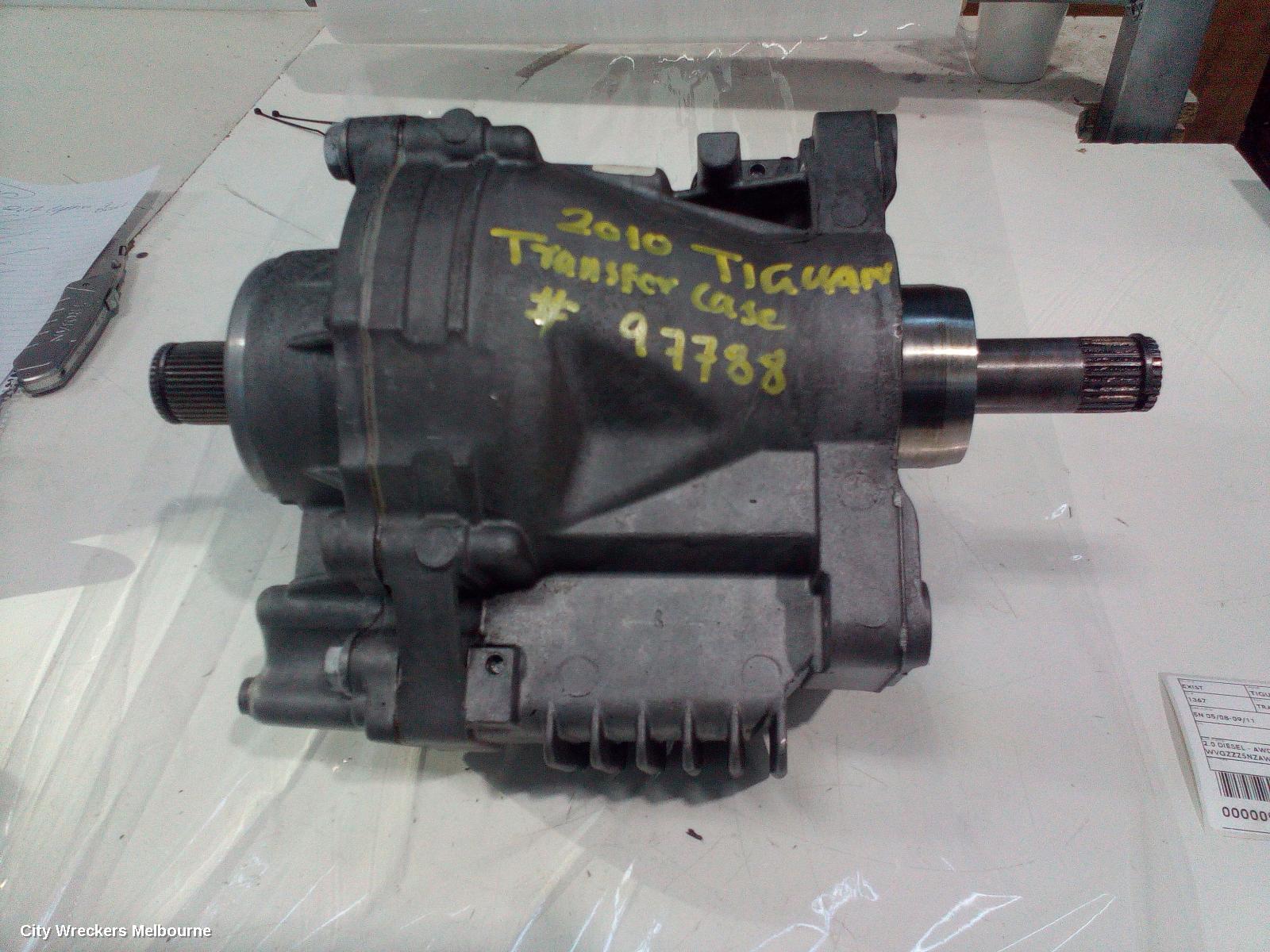 VOLKSWAGEN TIGUAN TRANSFER CASE, 5N 05/2008 - 09/2011