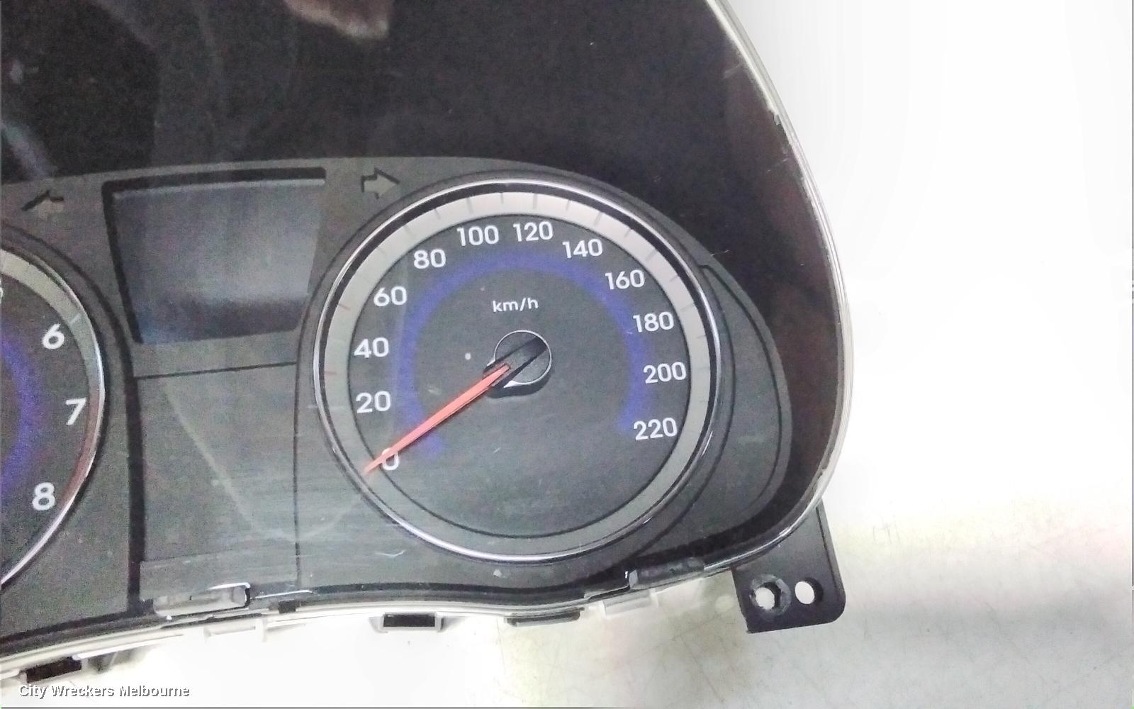 HYUNDAI ACCENT INSTRUMENT CLUSTER, PETROL, AUTO T/M, RB, 07/2011 - 12/2019