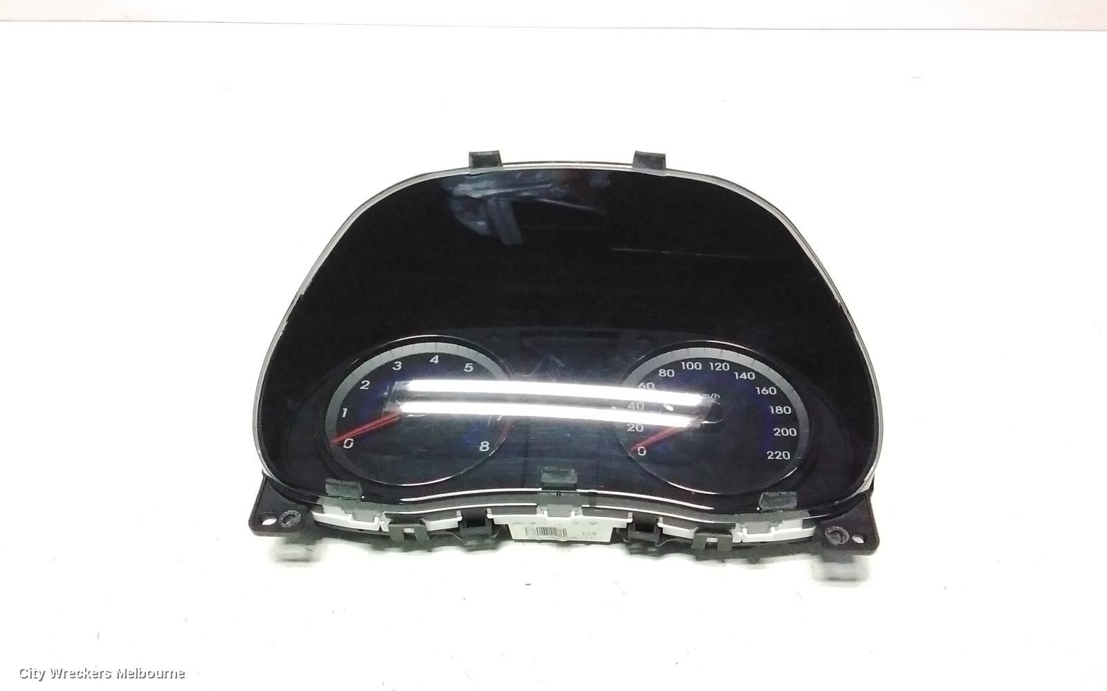 HYUNDAI ACCENT INSTRUMENT CLUSTER, PETROL, AUTO T/M, RB, 07/2011 - 12/2019