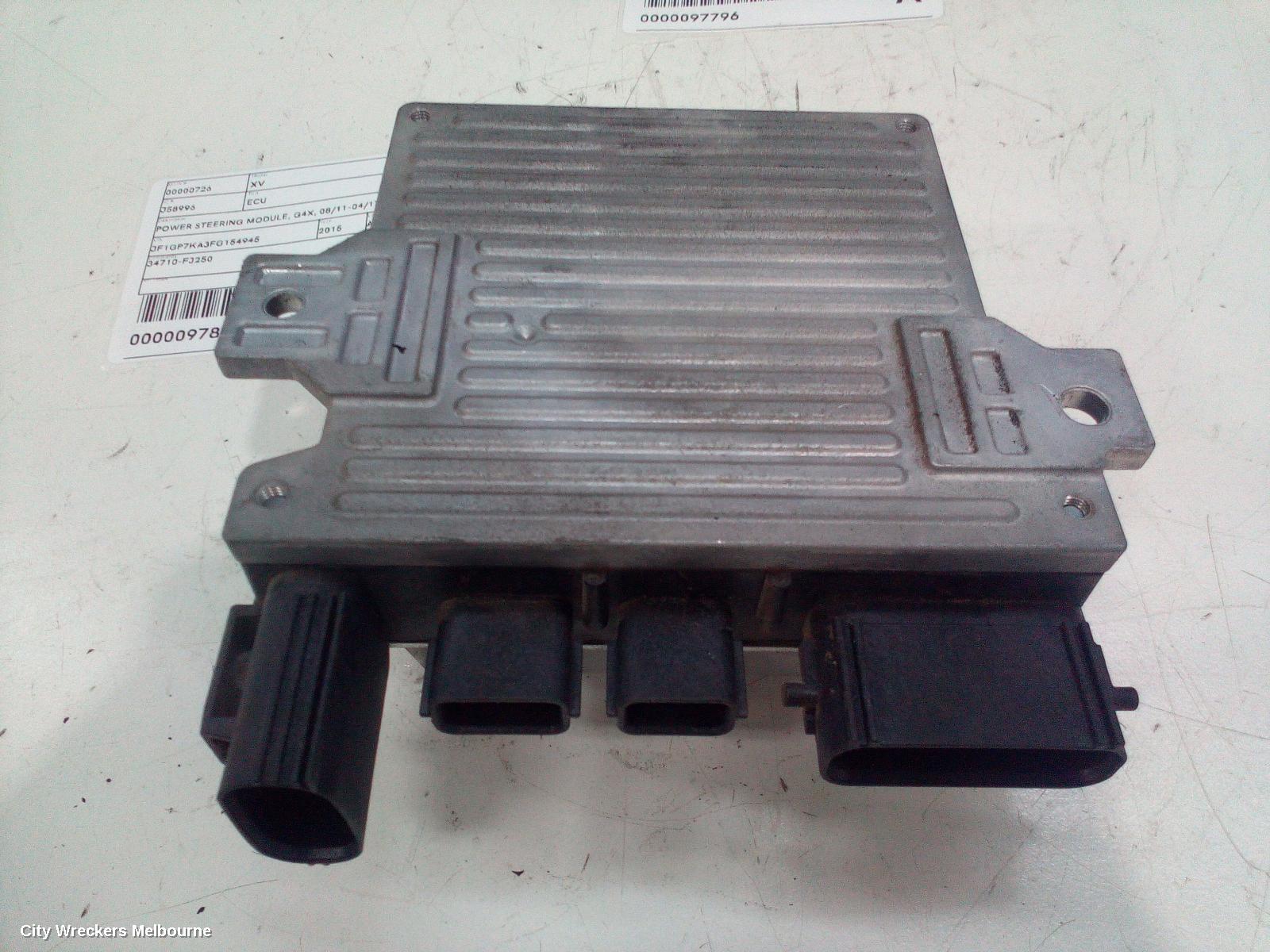 SUBARU XV ECU, POWER STEERING MODULE, G4X, 08/2011 - 04/2017