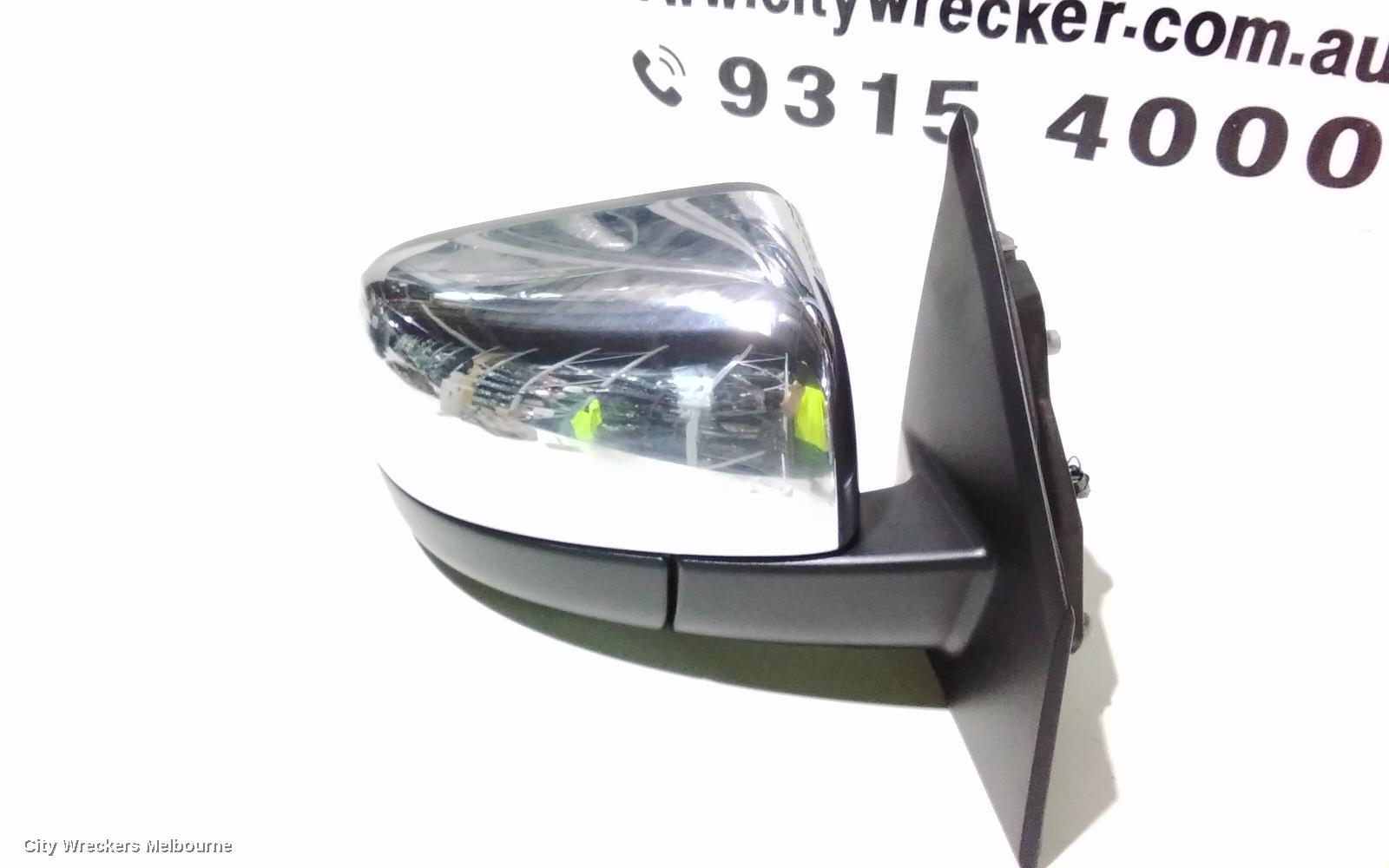 MAZDA BT50 RIGHT DOOR MIRROR, UP-UR, POWER, CHROME, NON POWER FOLDING TYPE, 10/2011 - 06/2020