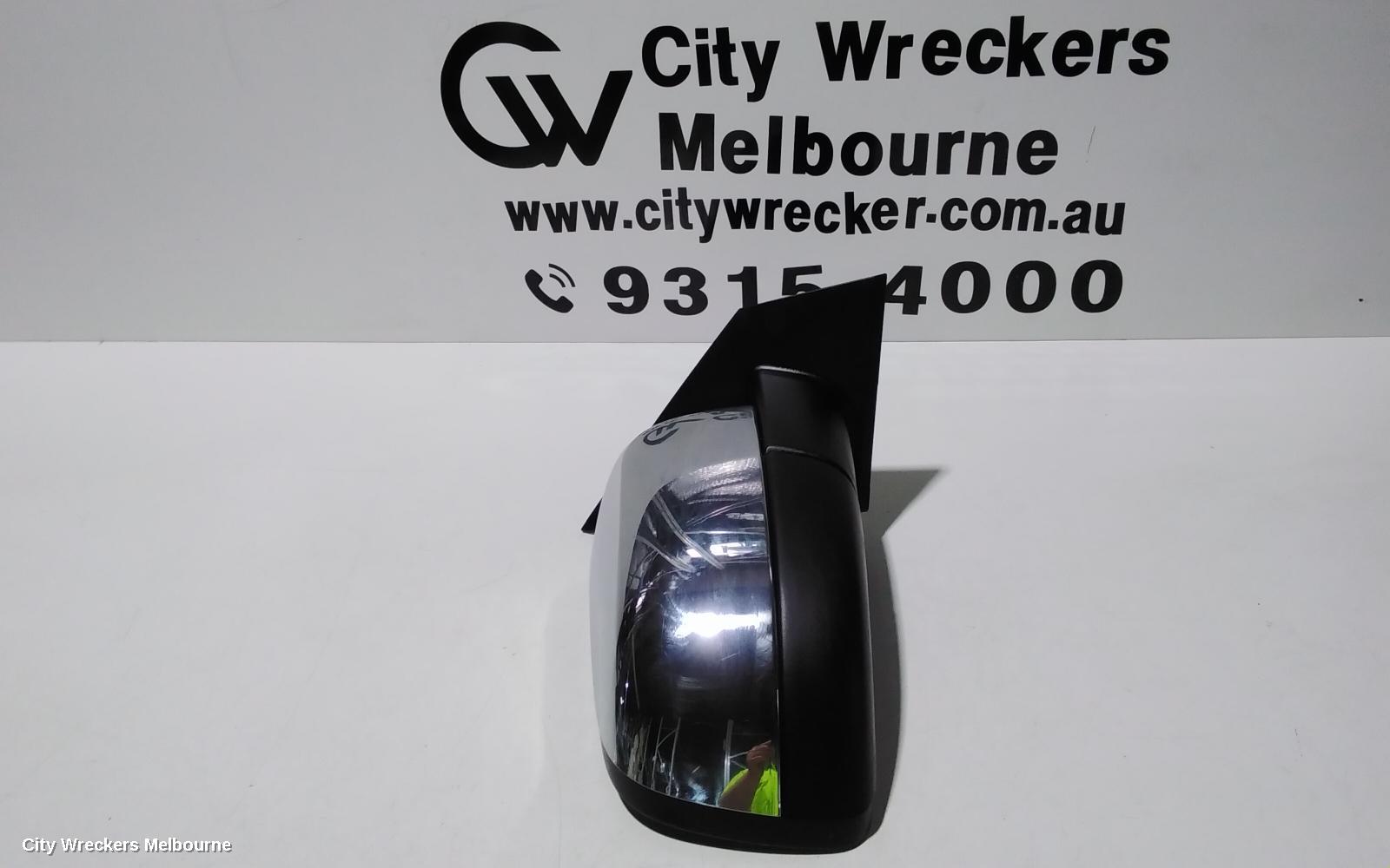 MAZDA BT50 RIGHT DOOR MIRROR, UP-UR, POWER, CHROME, NON POWER FOLDING TYPE, 10/2011 - 06/2020