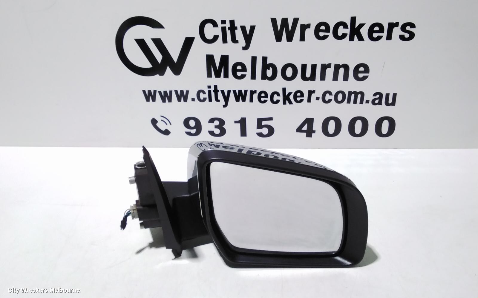 MAZDA BT50 RIGHT DOOR MIRROR, UP-UR, POWER, CHROME, NON POWER FOLDING TYPE, 10/2011 - 06/2020