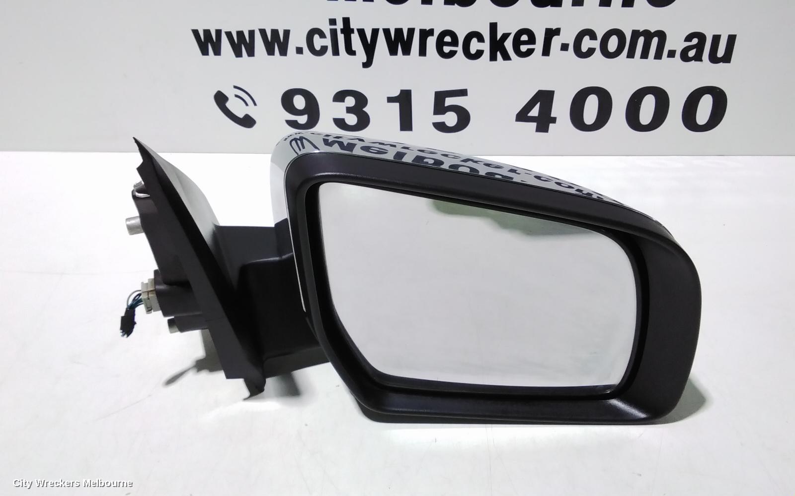 MAZDA BT50 RIGHT DOOR MIRROR, UP-UR, POWER, CHROME, NON POWER FOLDING TYPE, 10/2011 - 06/2020