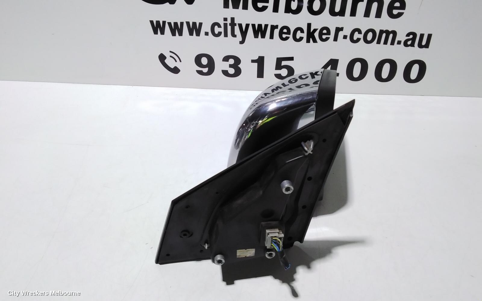 MAZDA BT50 RIGHT DOOR MIRROR, UP-UR, POWER, CHROME, NON POWER FOLDING TYPE, 10/2011 - 06/2020