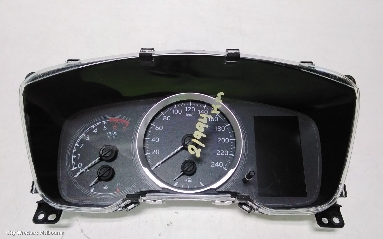 TOYOTA COROLLA INSTRUMENT CLUSTER, INSTRUMENT CLUSTER, MANUAL T/M, SEDAN, ASCENT SPORT, E210, 09/2019 ONWARDS