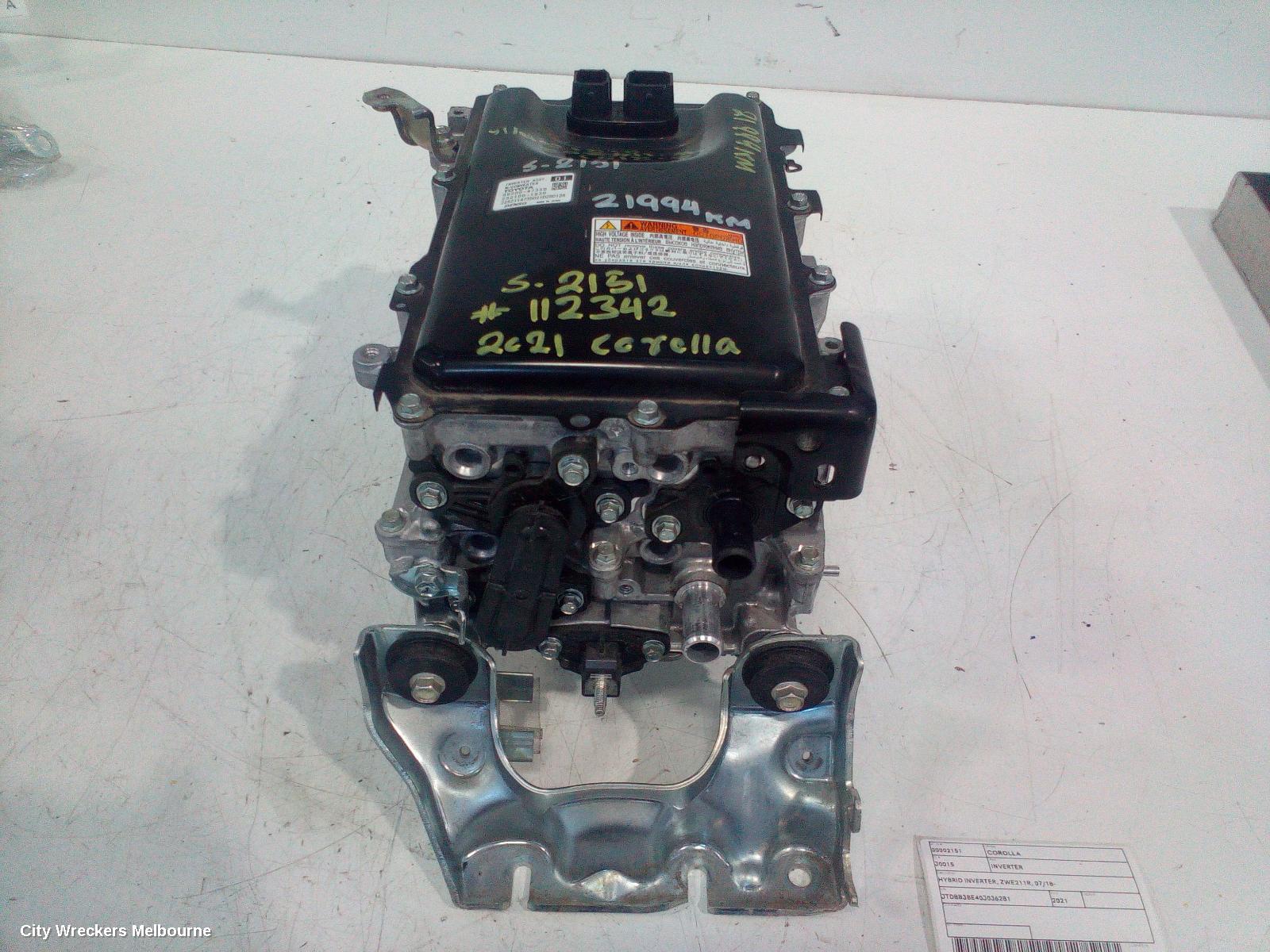 TOYOTA COROLLA INVERTER, HYBRID INVERTER, ZWE211R, 07/2018 ONWARDS
