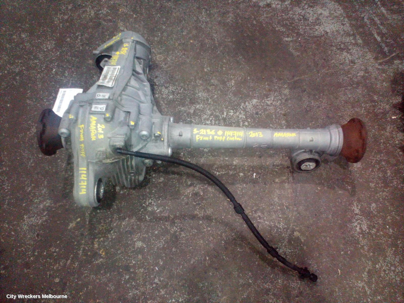 VOLKSWAGEN AMAROK DIFFERENTIAL CENTRE, FRONT, AUTO T/M TYPE, 3.7 RATIO, 12/2010 ONWARDS