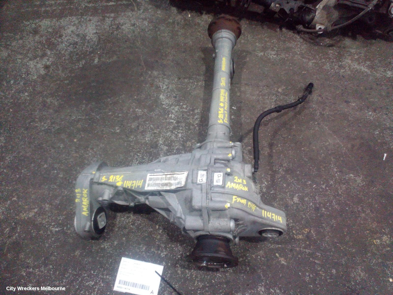 VOLKSWAGEN AMAROK DIFFERENTIAL CENTRE, FRONT, AUTO T/M TYPE, 3.7 RATIO, 12/2010 ONWARDS