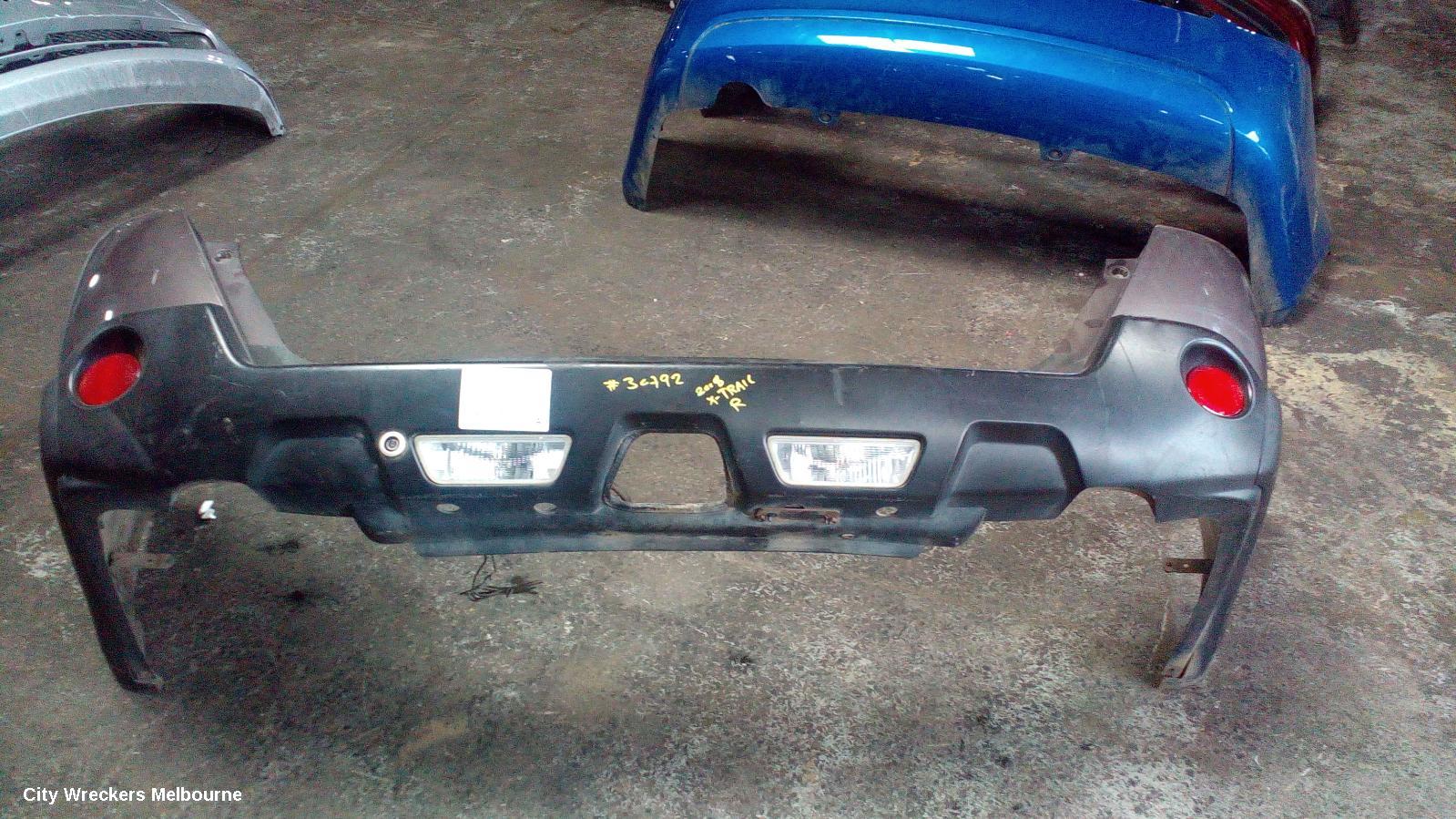 NISSAN XTRAIL REAR BUMPER, T31, NON PARK SENSOR TYPE, 10/2007 - 12/2013