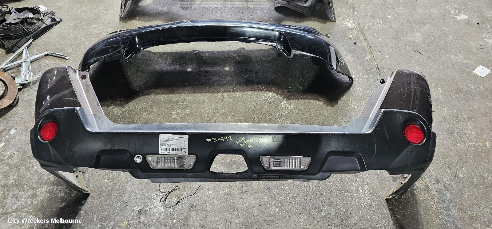 NISSAN XTRAIL REAR BUMPER, T31, NON PARK SENSOR TYPE, 10/2007 - 12/2013