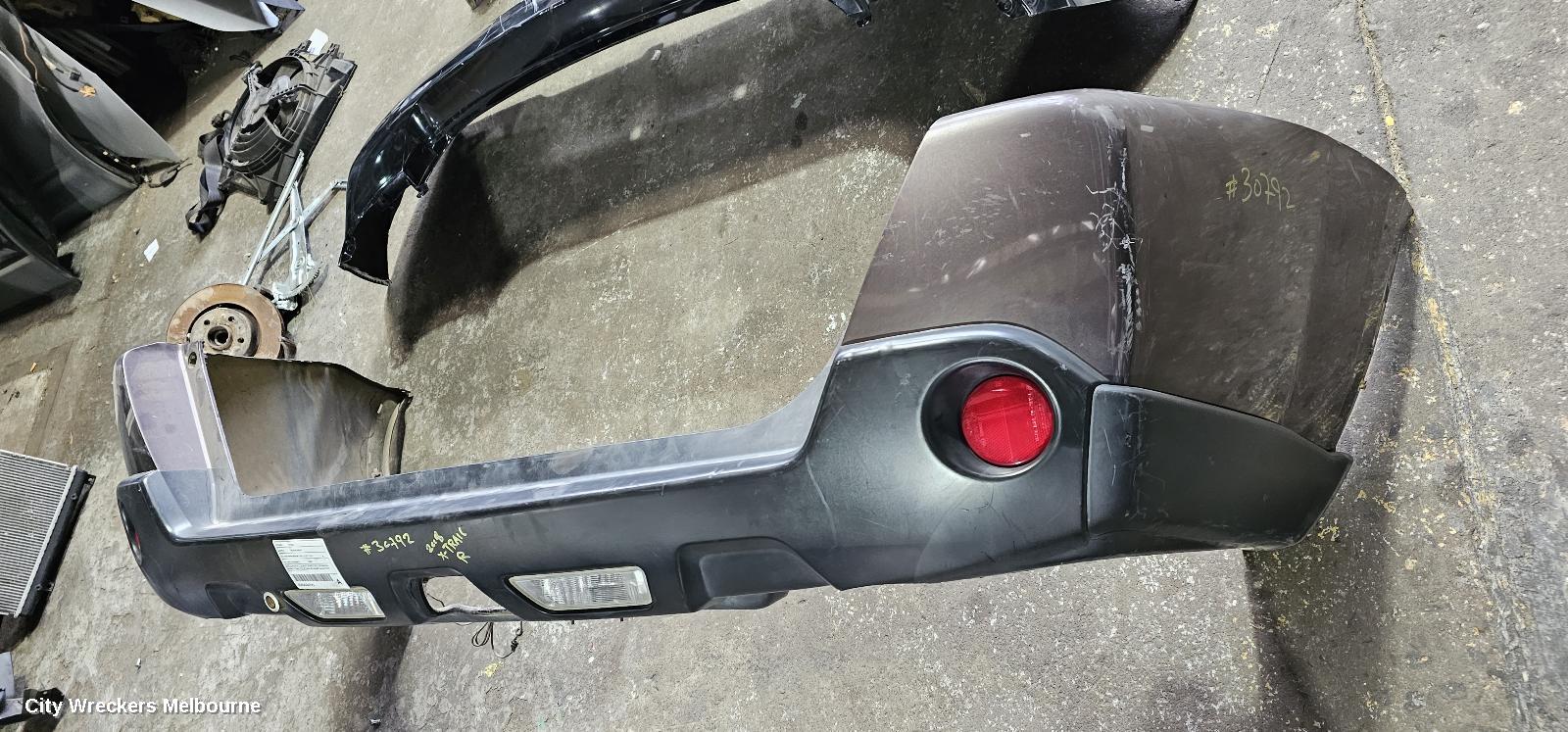 NISSAN XTRAIL REAR BUMPER, T31, NON PARK SENSOR TYPE, 10/2007 - 12/2013