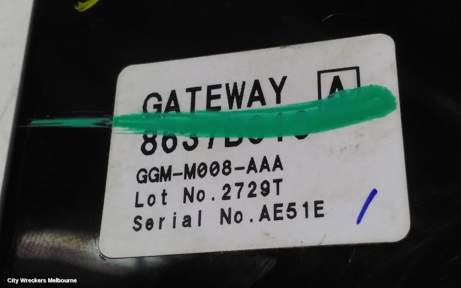 MITSUBISHI TRITON, MQ-MR, 03/2015 - 10/2023, 8637B016 CONTROL UNIT GATEWAY: 97919