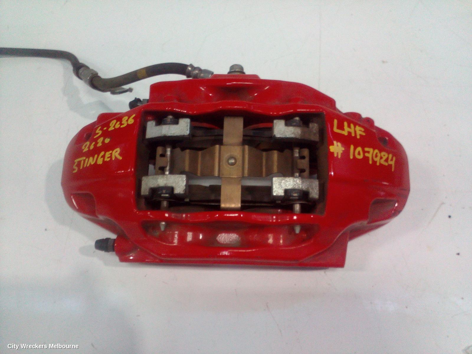 KIA STINGER CALIPER, LH FRONT, 320MM, CK, 06/2017 - 04/2023