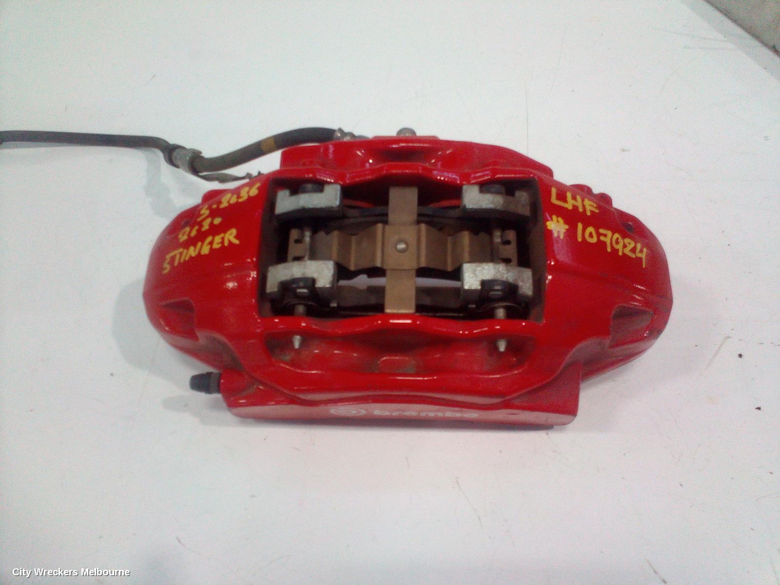 KIA STINGER CALIPER, LH FRONT, 320MM, CK, 06/2017 - 04/2023