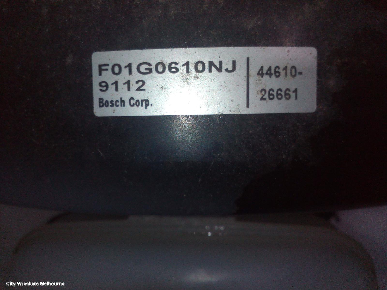 TOYOTA HIACE BRAKE BOOSTER, TRH, PETROL, 2.7, 2TR-FE, AUTO, 03/2005 - 10/2010