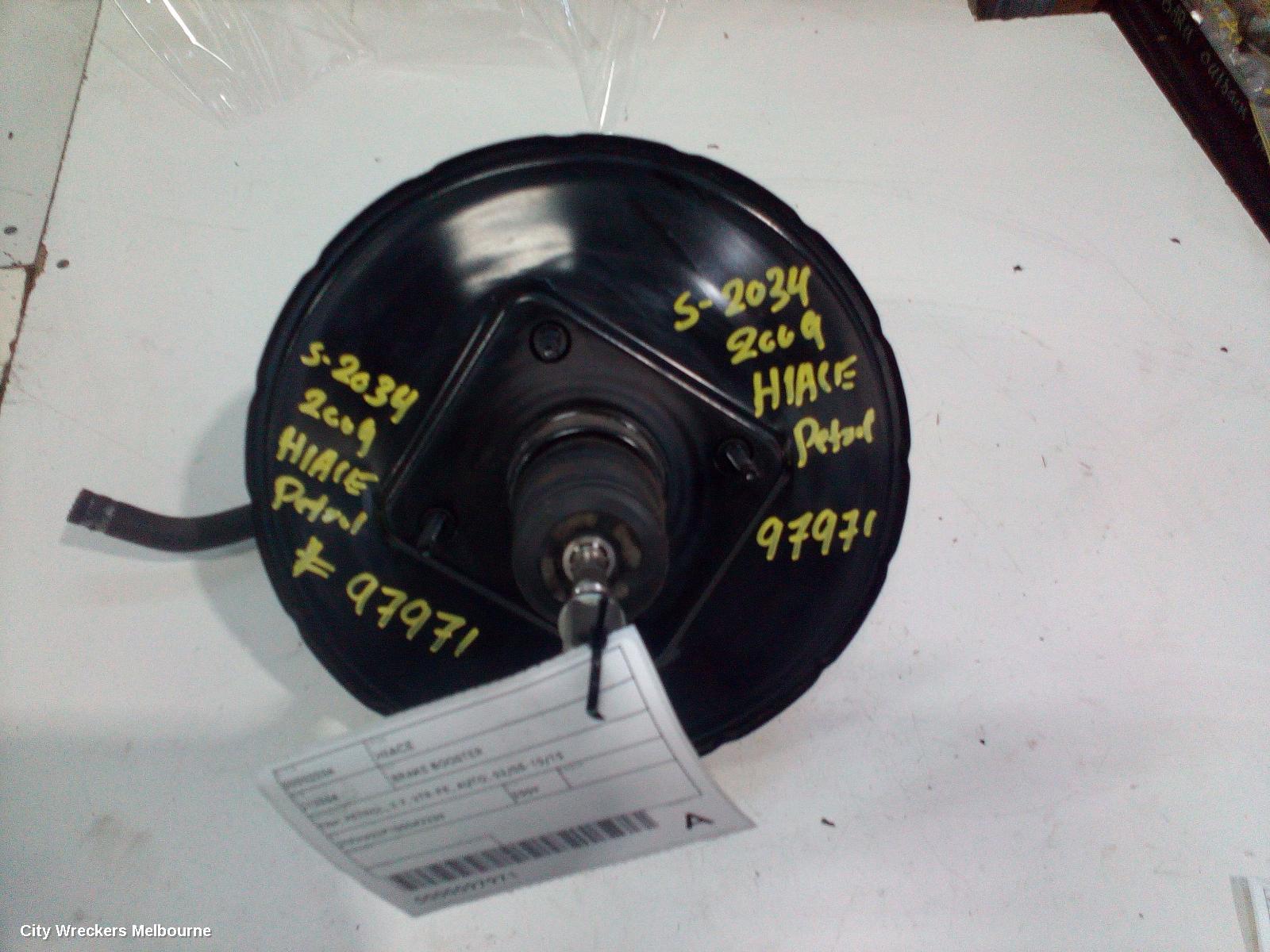 TOYOTA HIACE BRAKE BOOSTER, TRH, PETROL, 2.7, 2TR-FE, AUTO, 03/2005 - 10/2010