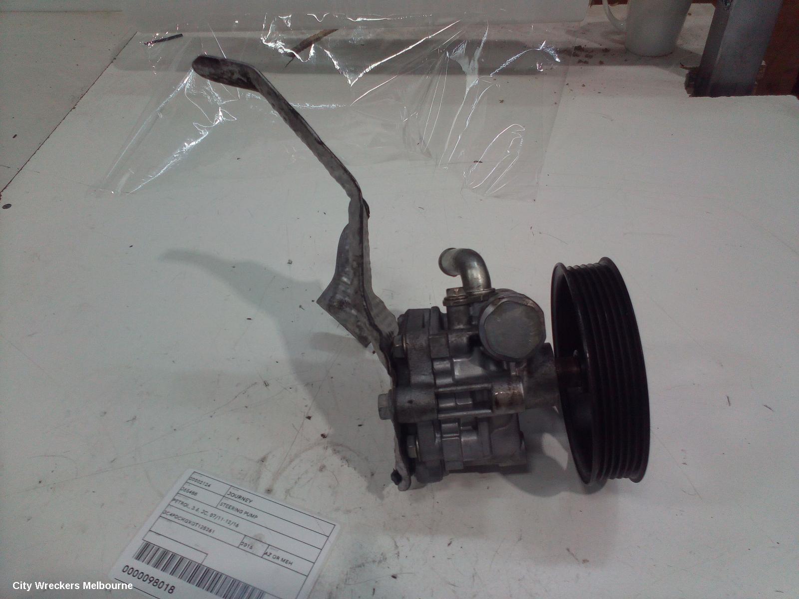 DODGE JOURNEY STEERING PUMP, PETROL, 3.6, JC, 07/2011 - 12/2016