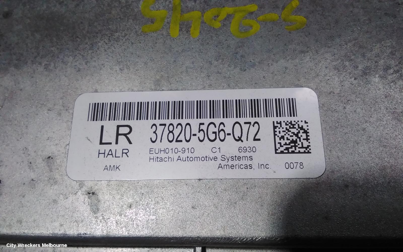 HONDA ACCORD ECU, ENGINE ECU, 3.5, V6L, ECU ONLY, 9TH GEN, 05/2013 - 08/2019