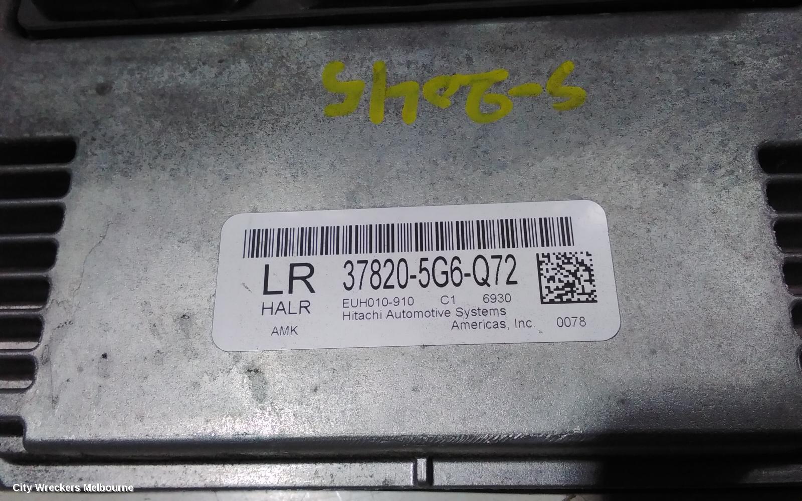 HONDA ACCORD ECU, ENGINE ECU, 3.5, V6L, ECU ONLY, 9TH GEN, 05/2013 - 08/2019