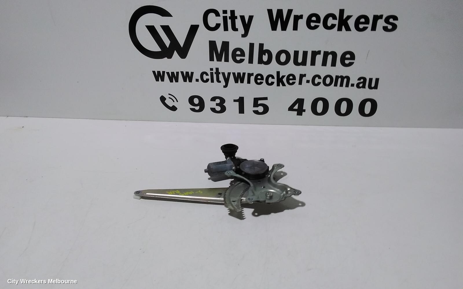 TOYOTA COROLLA RIGHT REAR WND REG/MOTOR, ZRE172R, SEDAN, 12/2013 - 06/2019