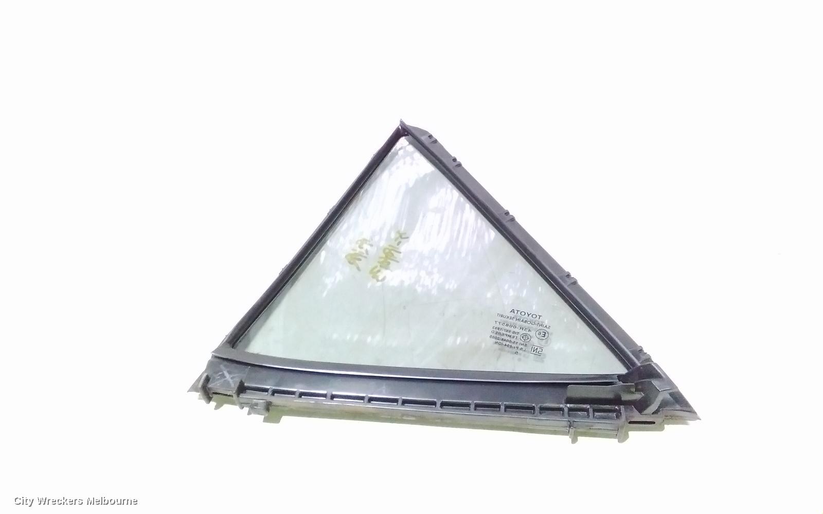 TOYOTA COROLLA RIGHT REAR 1/4 DOOR GLASS, ZRE172/20182R, 12/2013 - 06/2019