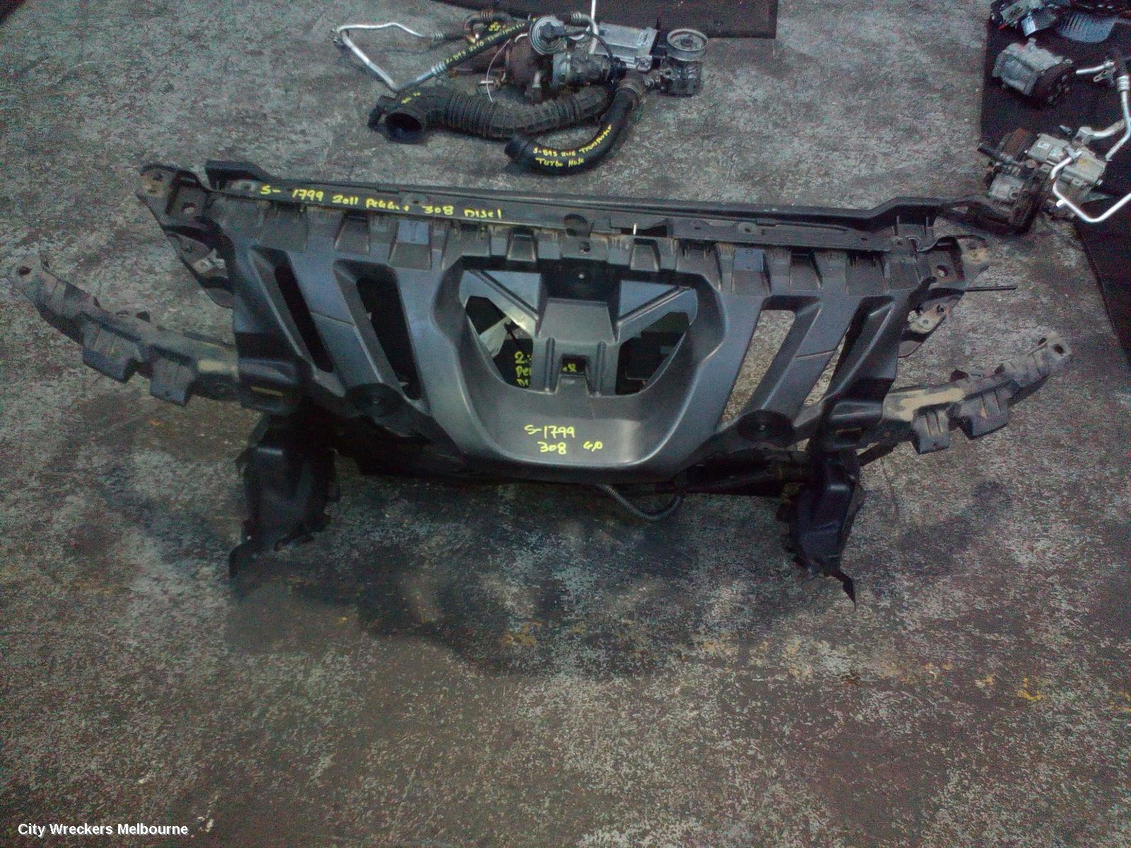 PEUGEOT 308 RADIATOR SUPPORT, T7, VIN VF34*RHH, 09/2007 - 09/2014