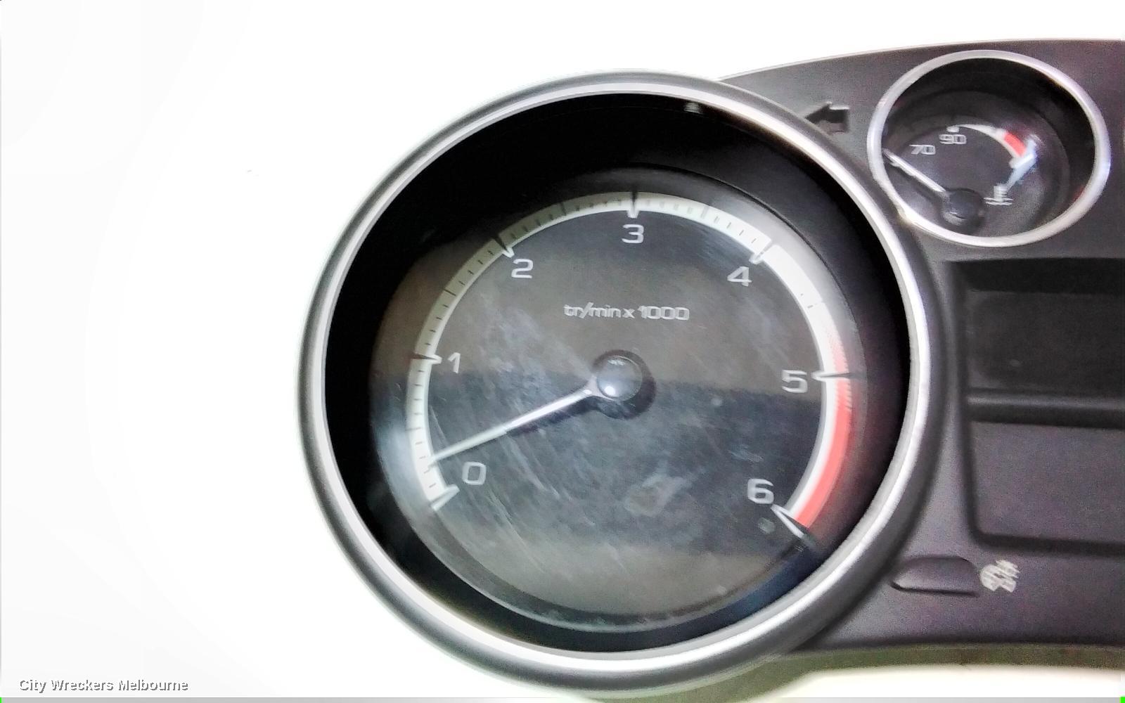 PEUGEOT 308 INSTRUMENT CLUSTER, T7, VIN# ...4CRHHA, 09/2007 - 12/2013