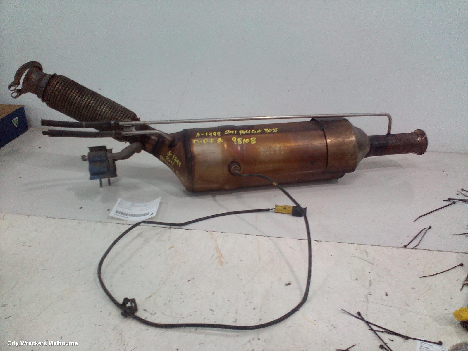 PEUGEOT 308 PARTICULATE FILTER/DPF, DIESEL, 2.0, T7, 09/2007 ONWARDS