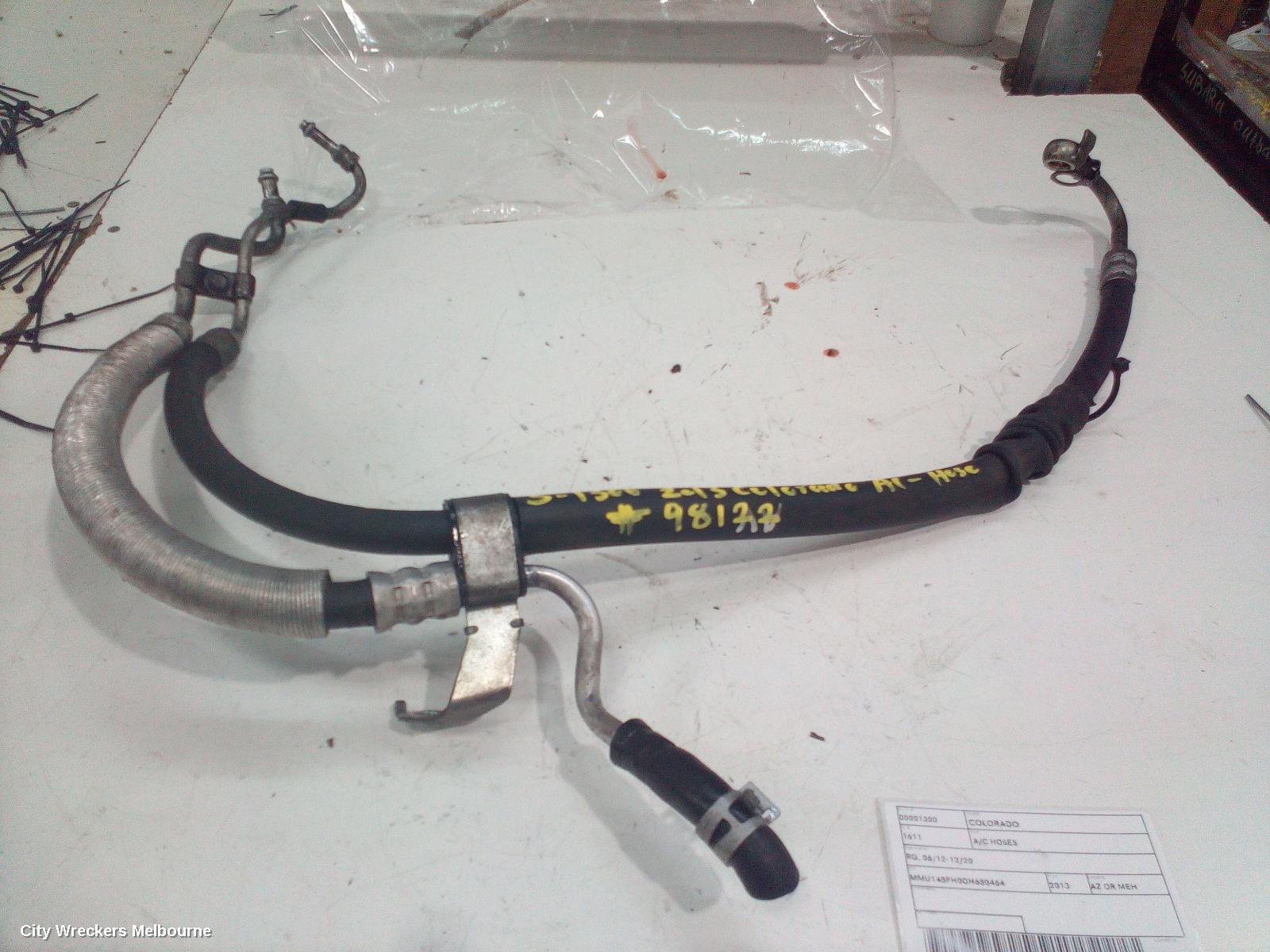 HOLDEN COLORADO A/C HOSES, RG, UTE, DIESEL, 2.5/2.8, COMPRESSOR TO EVAPORATOR, 01/2012 - 12/2020