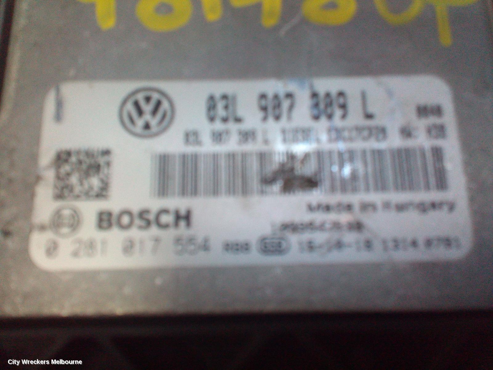 VOLKSWAGEN TRANSPORTER ECU, ENGINE ECU, 2.0, DIESEL, P/N 03L907309L, ECU ONLY, T6, 07/2015 ONWARDS