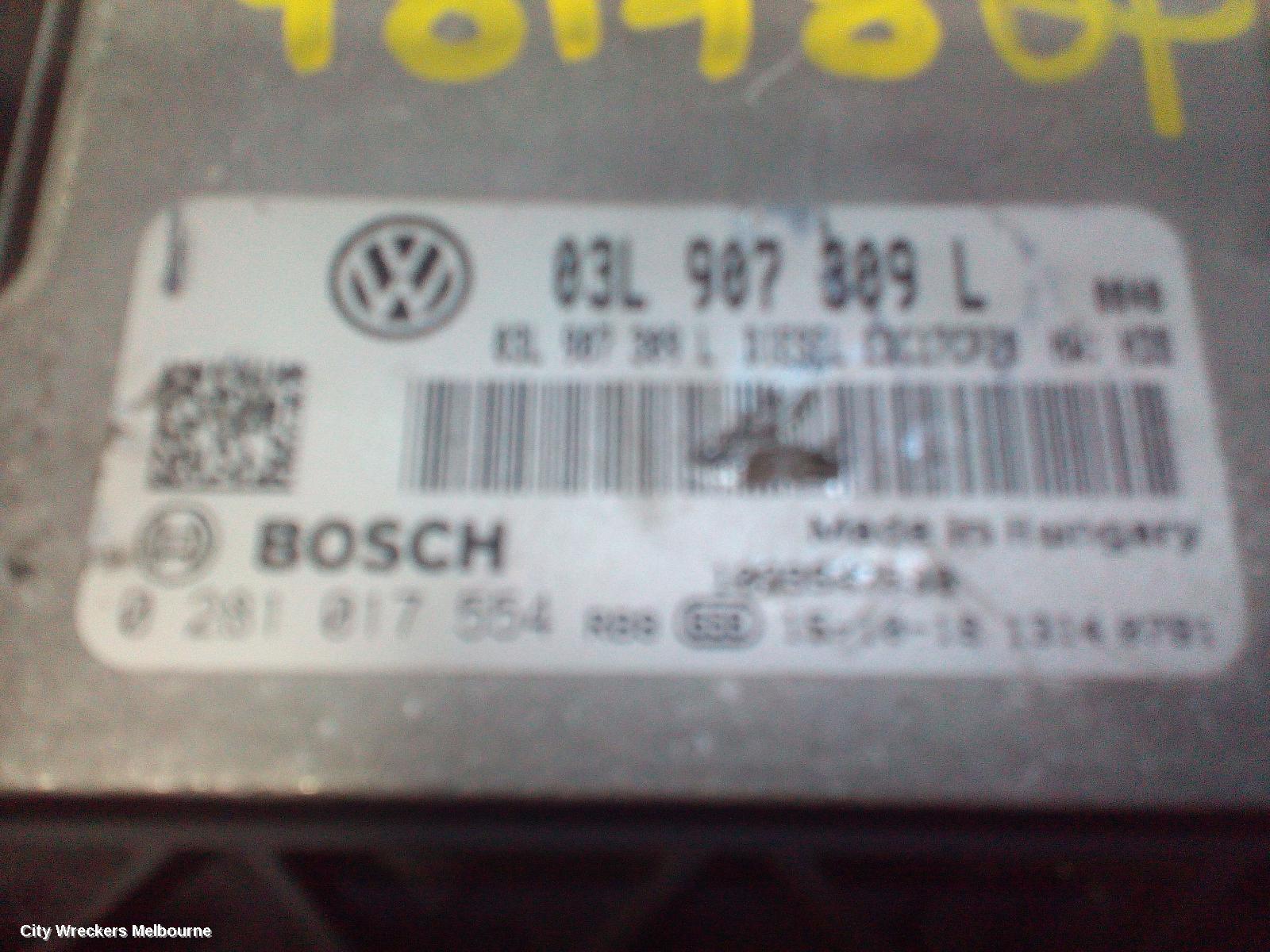 VOLKSWAGEN TRANSPORTER ECU, ENGINE ECU, 2.0, DIESEL, P/N 03L907309L, ECU ONLY, T6, 07/2015 ONWARDS
