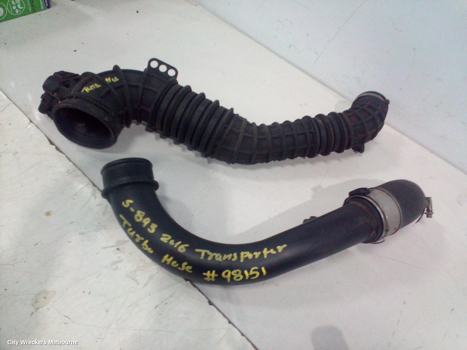 VOLKSWAGEN TRANSPORTER, T6, 07/2015 - 08/2024, TURBO HOSE: 98151