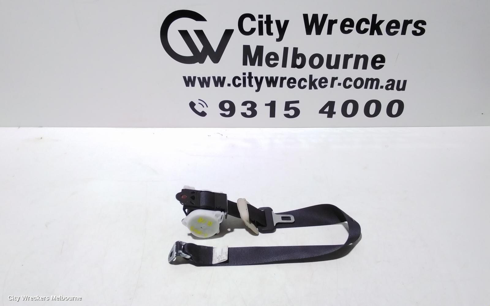 MITSUBISHI OUTLANDER SEATBELT/STALK, RH REAR 2ND ROW, SEAT BELT ONLY, ZJ-ZL, 5 SEATER, 10/2012 - 07/2021