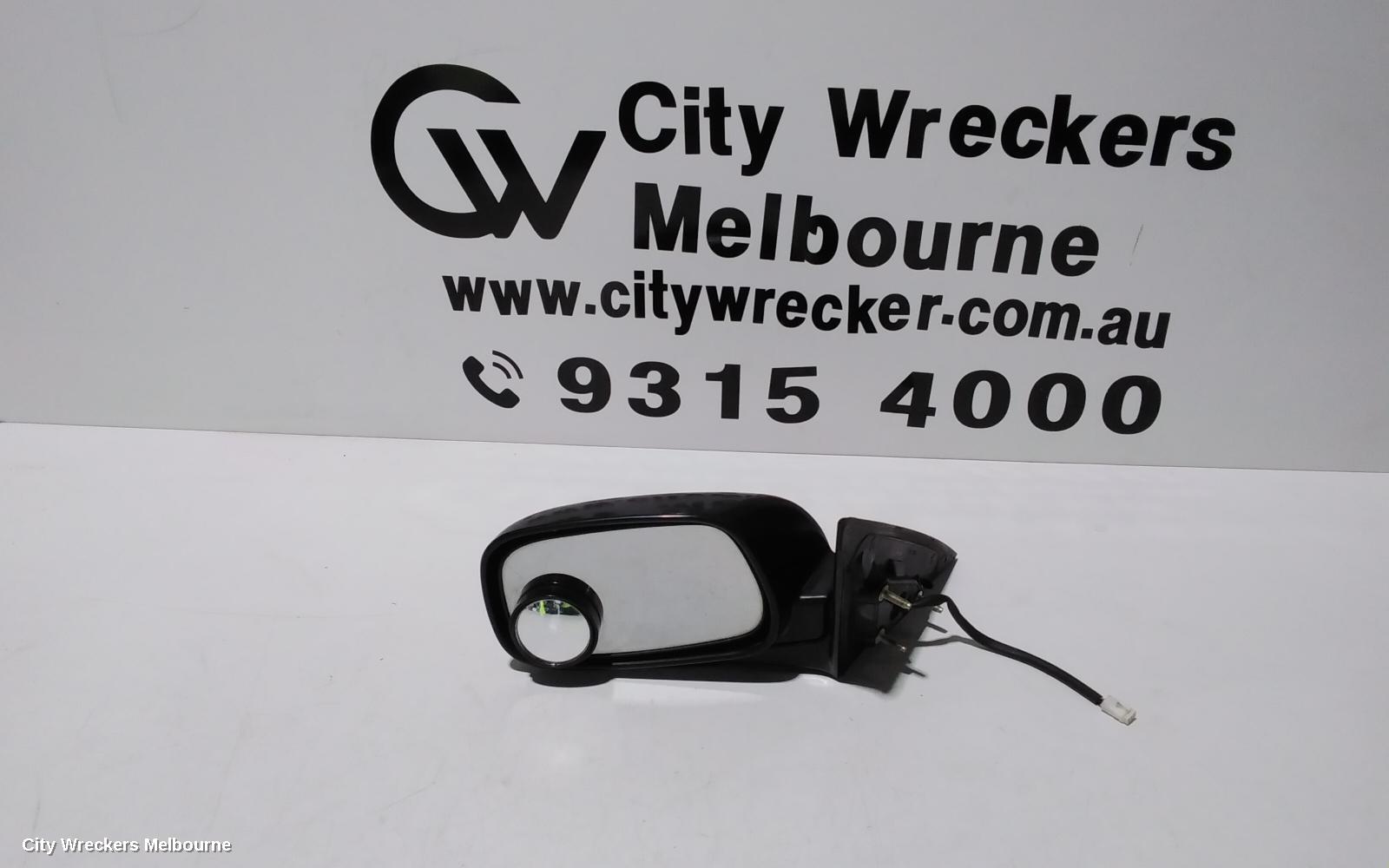 TOYOTA CAMRY LEFT DOOR MIRROR, SK36, BLACK, 08/2002 - 05/2006