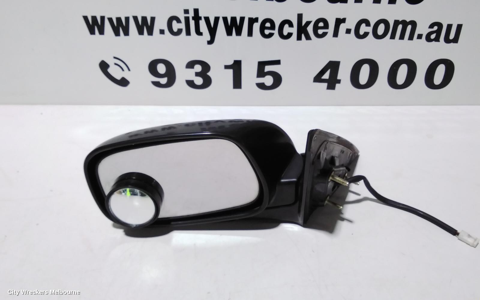 TOYOTA CAMRY LEFT DOOR MIRROR, SK36, BLACK, 08/2002 - 05/2006