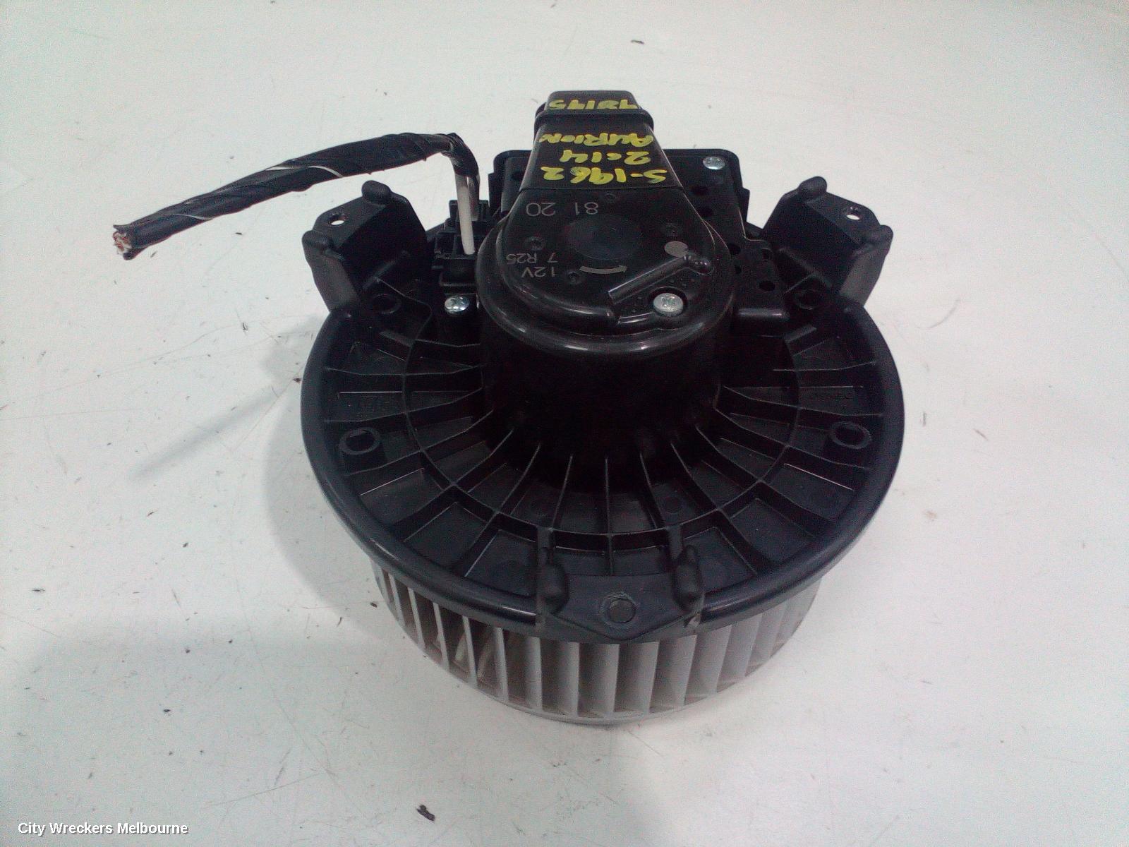 TOYOTA AURION HEATER FAN MOTOR, GSV50R, 02/2012 - 08/2017