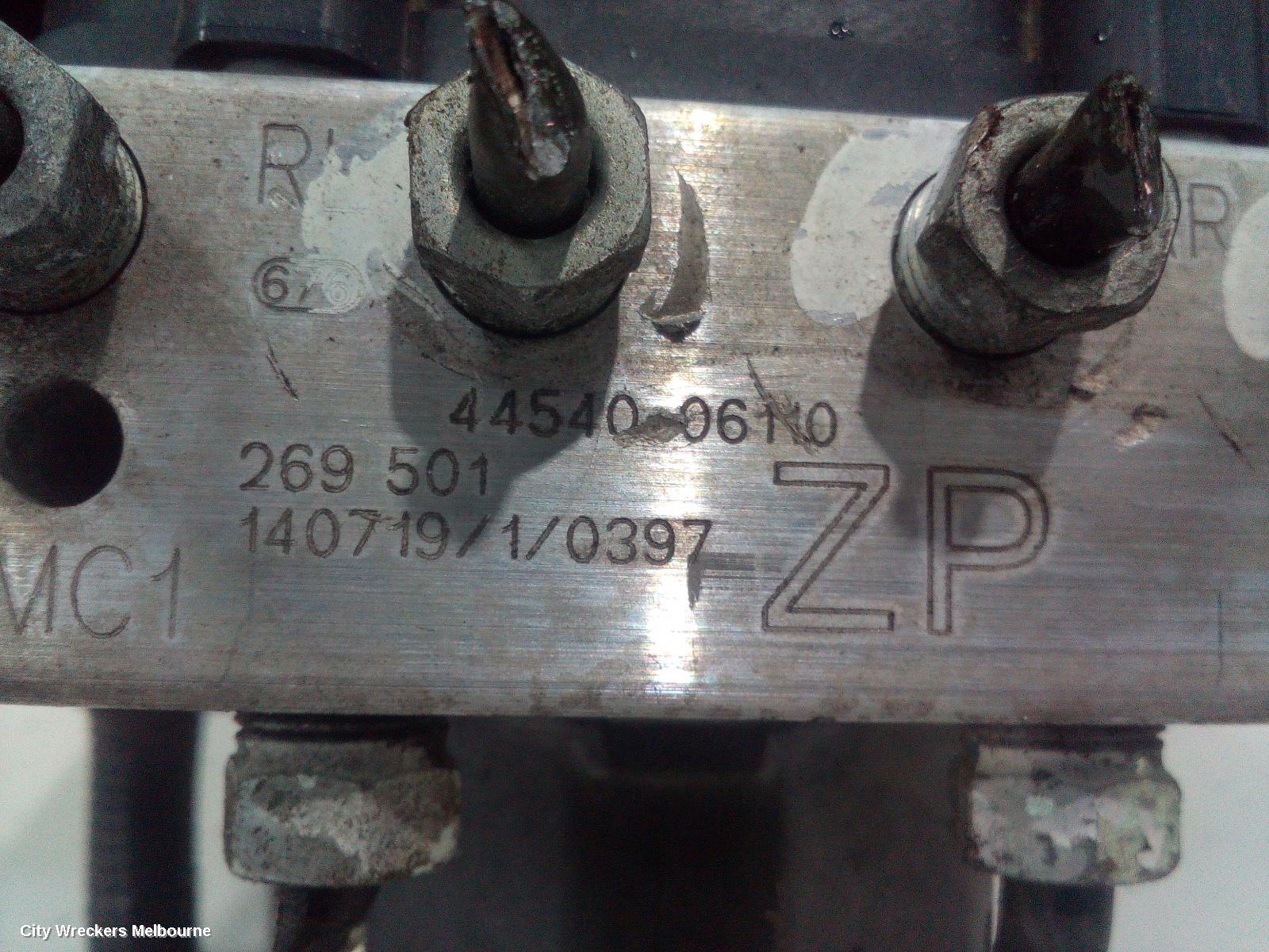 TOYOTA AURION ABS PUMP/MODULATOR, GSV50R, P/N 4454006110, 02/2012 - 08/2017