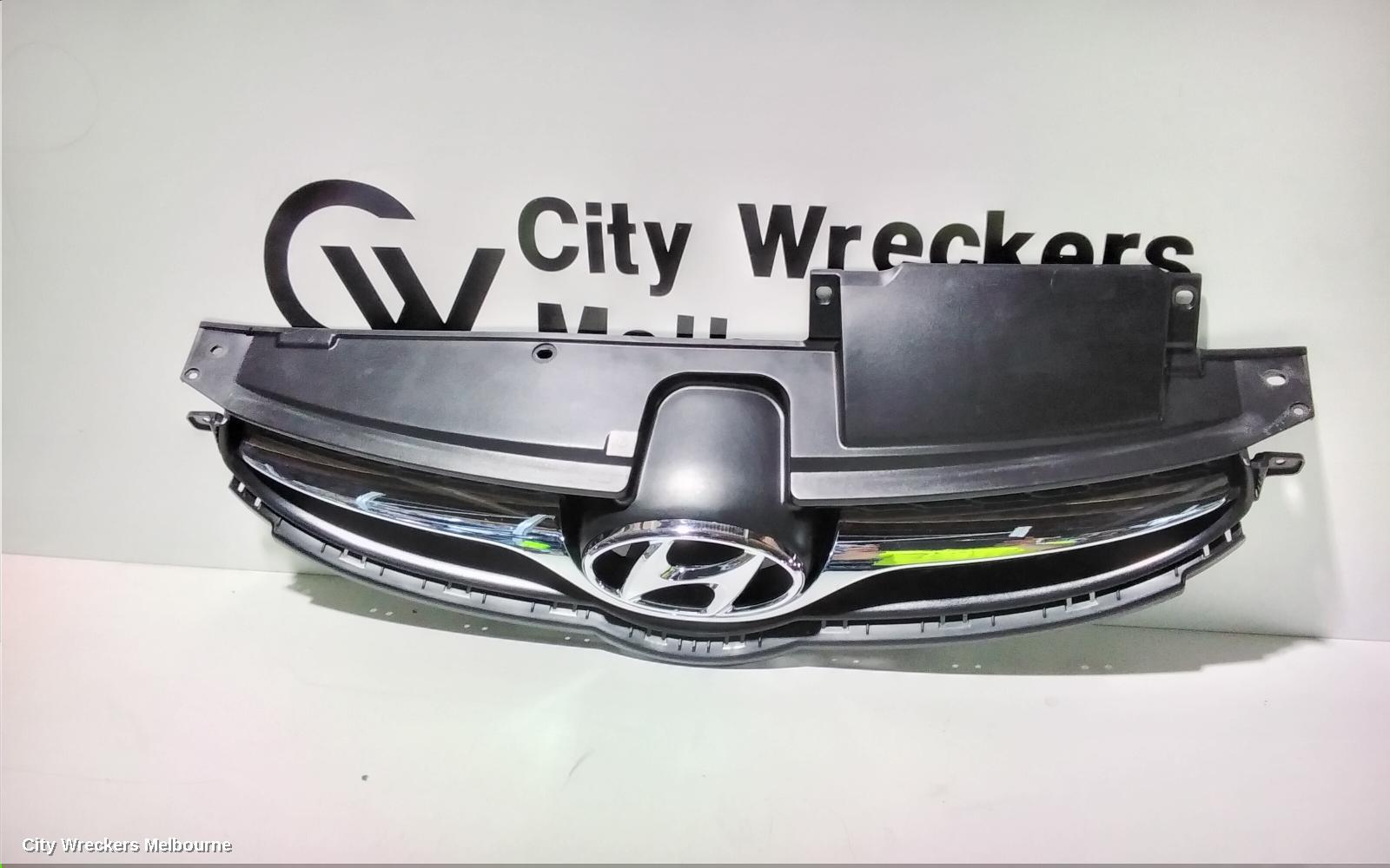 HYUNDAI ELANTRA GRILLE, RADIATOR GRILLE, MD, ACTIVE/ELITE, CHROME, 03/2011 - 09/2013