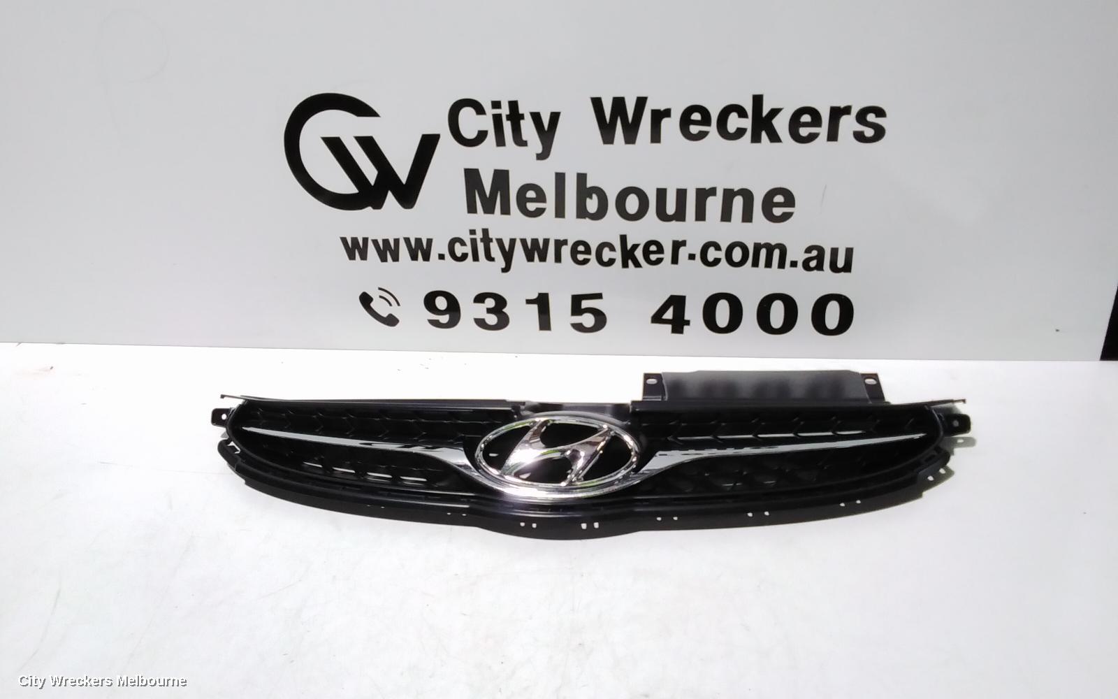 HYUNDAI ELANTRA GRILLE, RADIATOR GRILLE, MD, ACTIVE/ELITE, CHROME, 03/2011 - 09/2013