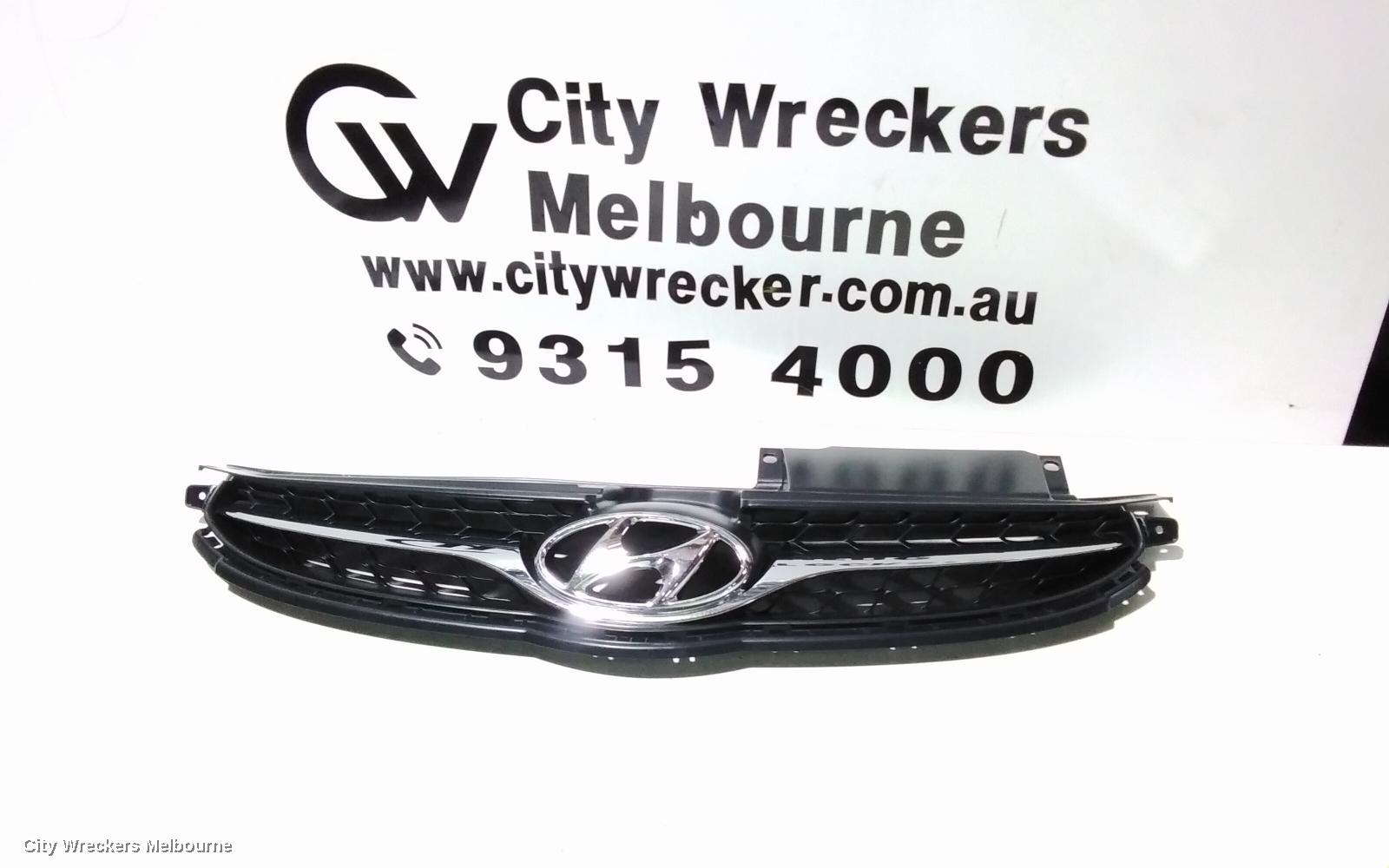 HYUNDAI ELANTRA GRILLE, RADIATOR GRILLE, MD, ACTIVE/ELITE, CHROME, 03/2011 - 09/2013