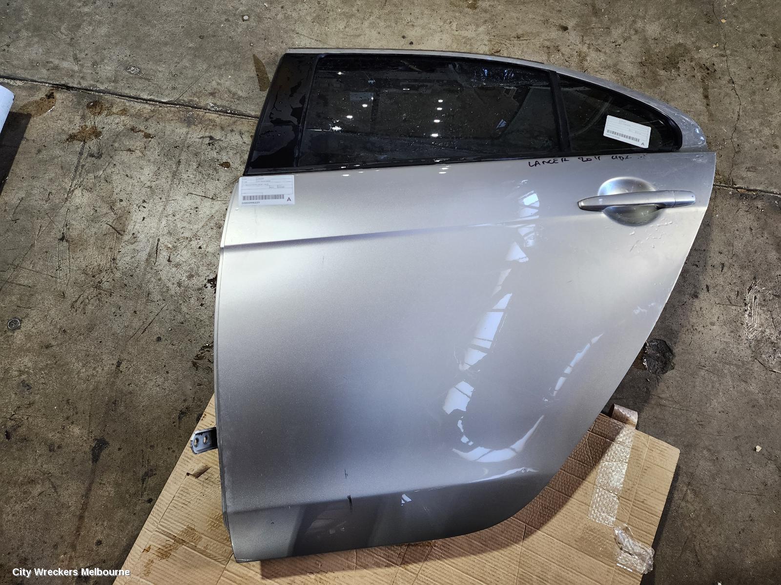MITSUBISHI LANCER LEFT REAR DOOR/SLIDING, CJ, SEDAN/HATCH, 07/2007 - 10/2015