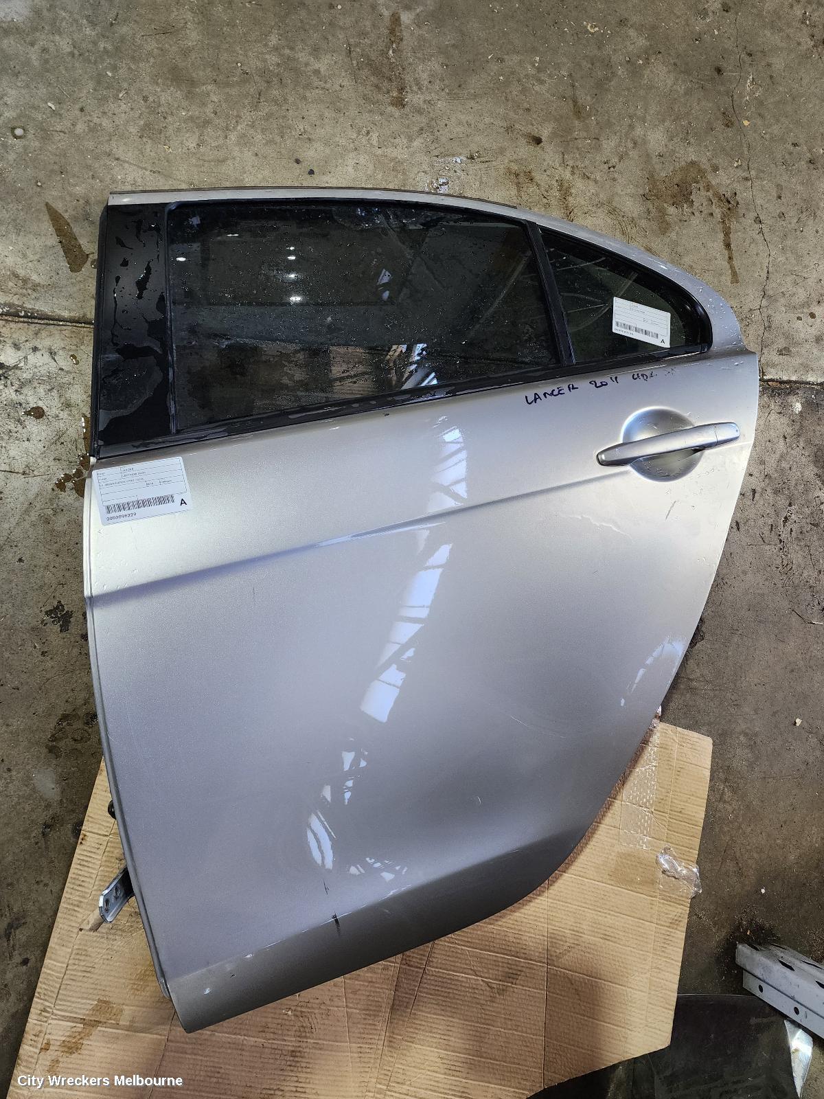 MITSUBISHI LANCER LEFT REAR DOOR/SLIDING, CJ, SEDAN/HATCH, 07/2007 - 10/2015