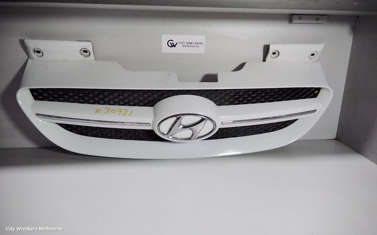 HYUNDAI GETZ GRILLE, RADIATOR GRILLE, TB, PRIME/CHROME, 10/2005 - 07/2008