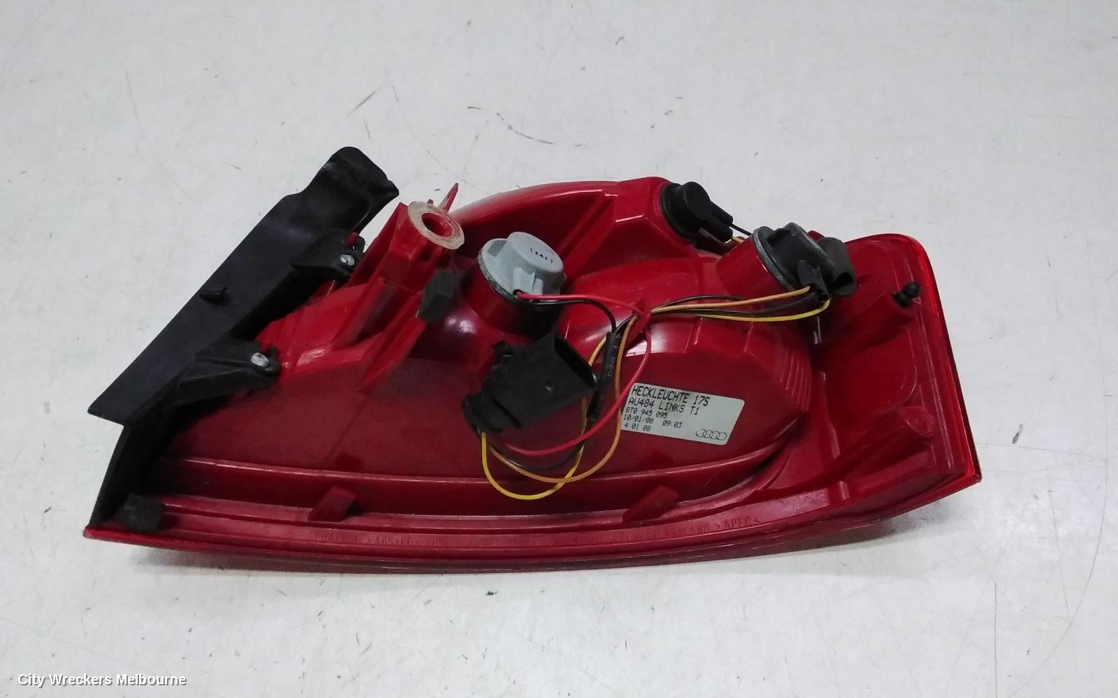 AUDI A5 LEFT TAILLIGHT, A5, 8T, COUPE/HATCH, NON LED TYPE, 10/2007 - 11/2011