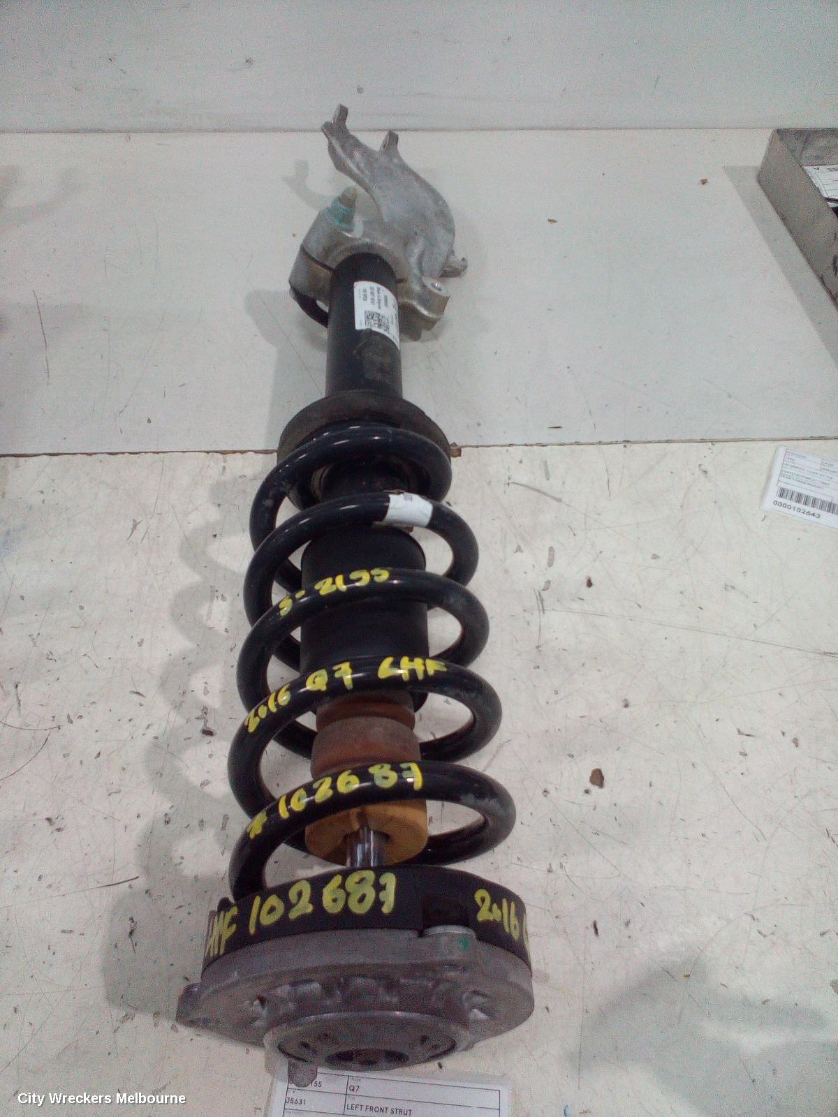 AUDI Q7 LEFT FRONT STRUT, 4M, STANDARD TYPE, 09/2015 ONWARDS