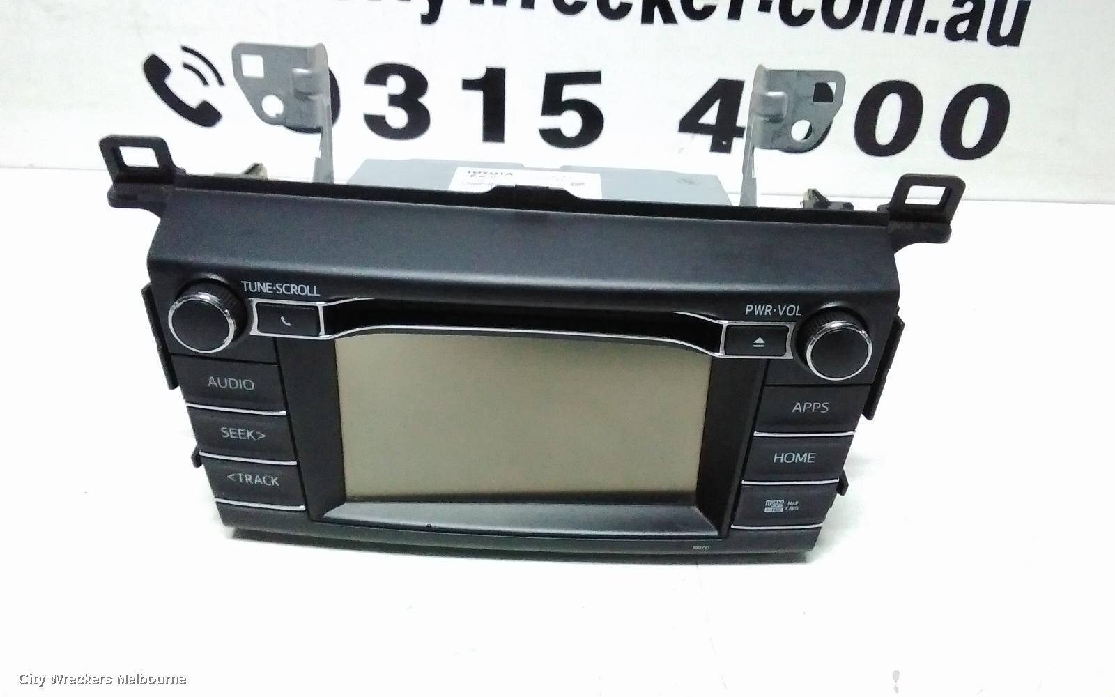TOYOTA RAV4 RADIO/CD/DVD/SAT/TV, HEAD UNIT, W/ SAT NAV, NON JBL TYPE, XA50, GX/GXL/XSE, 11/2018 ONWARDS